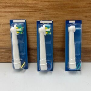 Oral-B Floss Action Power Tip CrossAction Replacement Brush Heads Electric 3 Pac